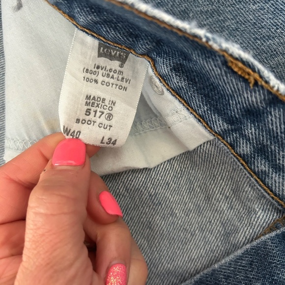 Men's Levi's 527 Boot Cut Jeans Size W40xL34 - Picture 5 of 6